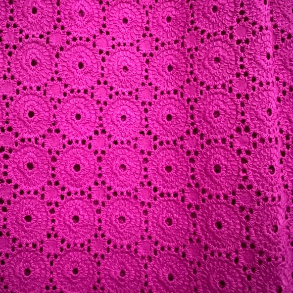 Kensie Magenta Eyelet sleeveless blouse - Picture 4 of 8
